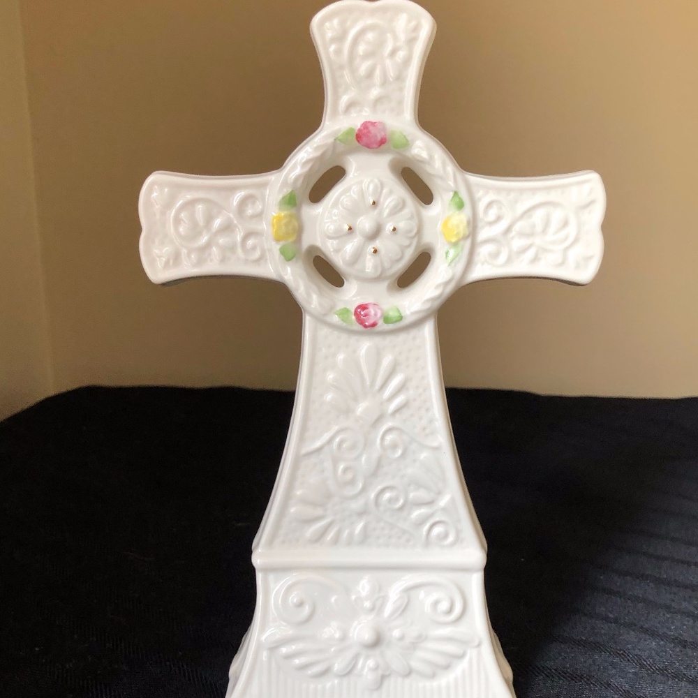 Belleek Ivory Cross